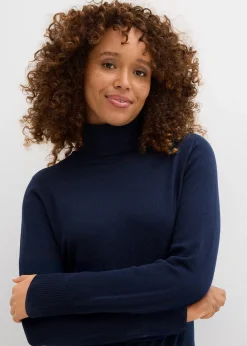 Femme bonprix Maille|Basiques|Pull col roulé basique