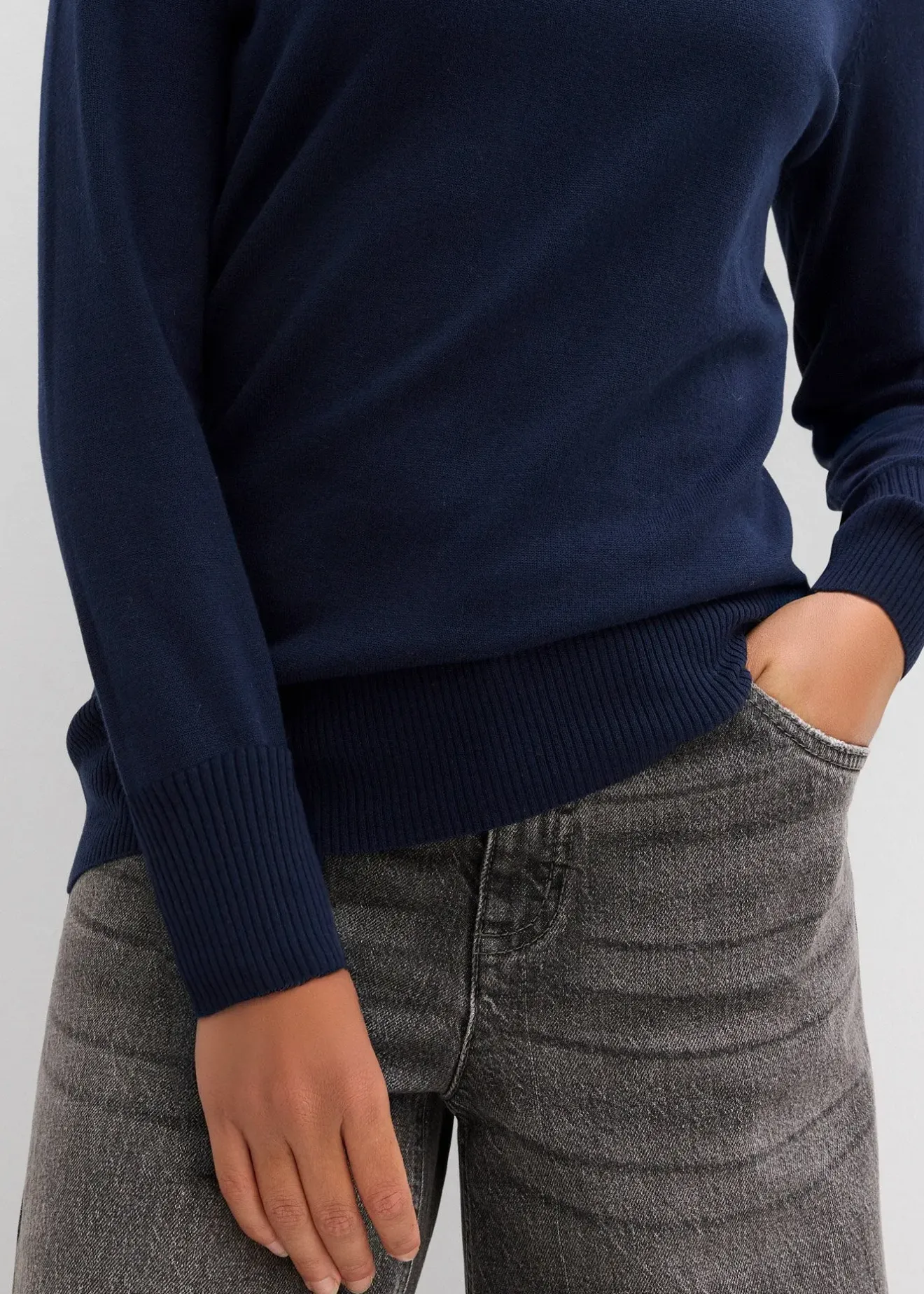 Femme bonprix Maille|Basiques|Pull col roulé basique