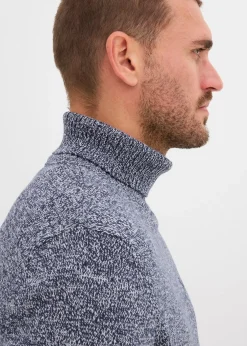 Homme bonprix Pulls & Gilets|Pull col roulé en coton mélangé