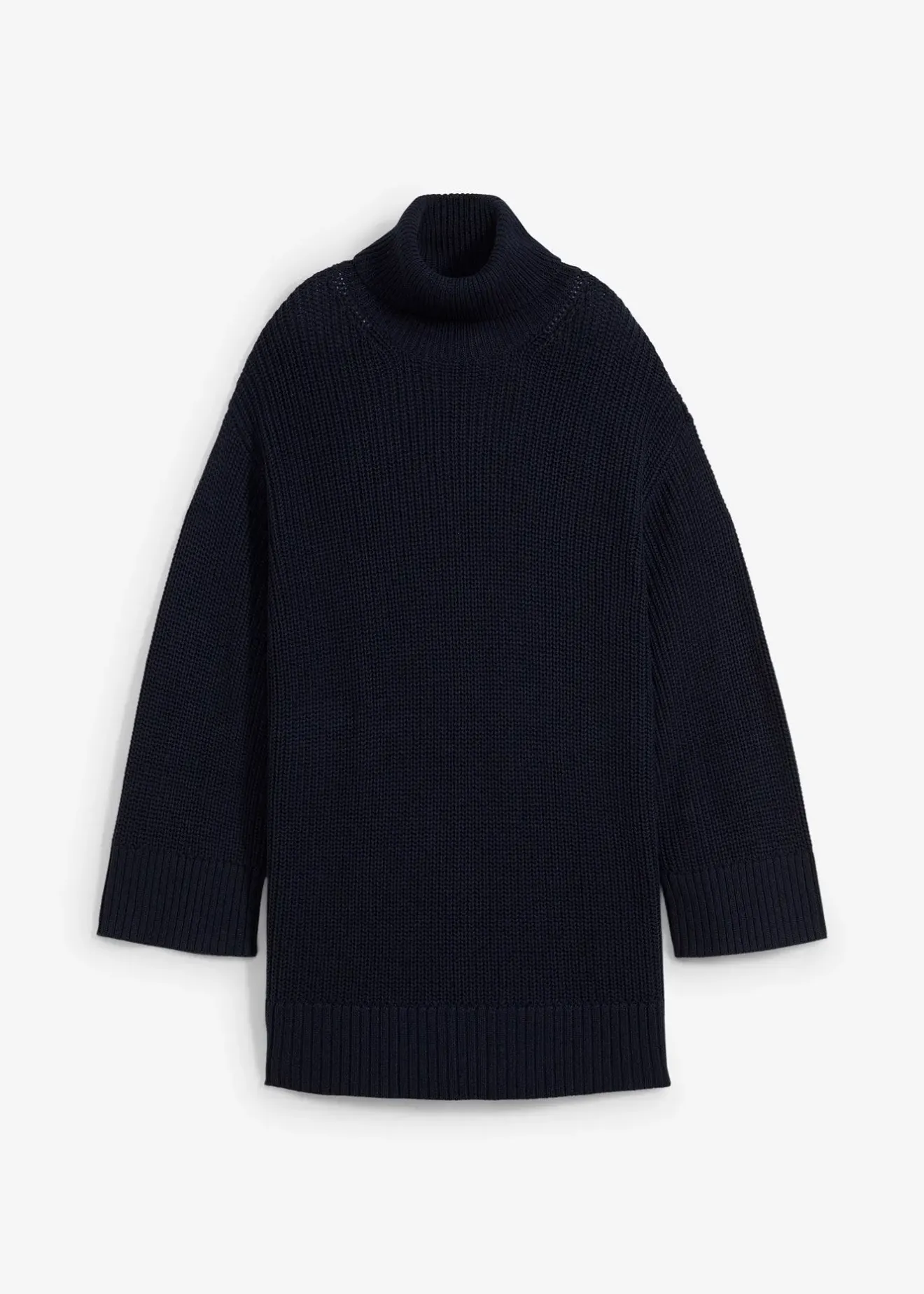 bonprix Pull col roulé oversize en coton mélangé|Femme Maille|Pulls & Gilets