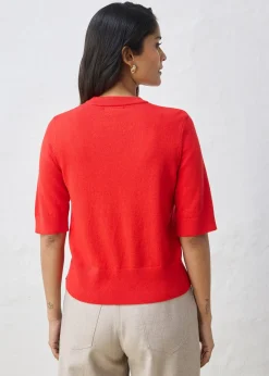 Femme bonprix Maille|Premium|Pull coton et soie