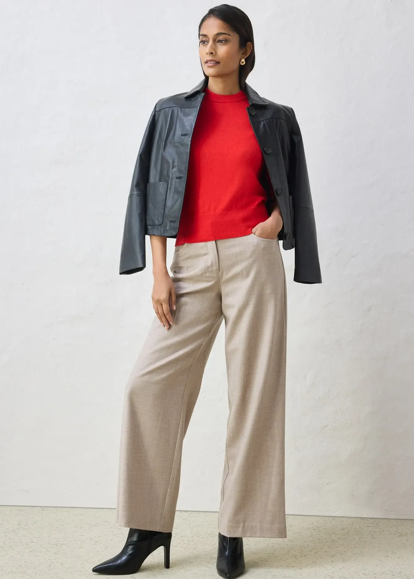 Femme bonprix Maille|Premium|Pull coton et soie