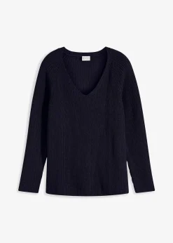 Femme bonprix Maille|Pulls & Gilets|Pull côtelé 100% coton