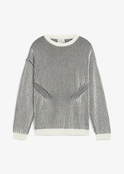 bonprix Pull côtelé ample en coton mélangé|Homme Pulls & Gilets