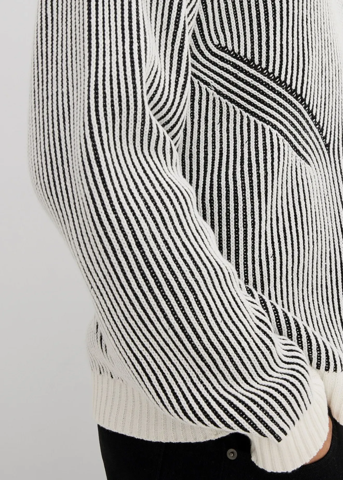 bonprix Pull côtelé ample en coton mélangé|Homme Pulls & Gilets