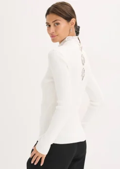 Femme bonprix Maille|Pulls & Gilets|Pull côtelé en viscose mélangée fluide