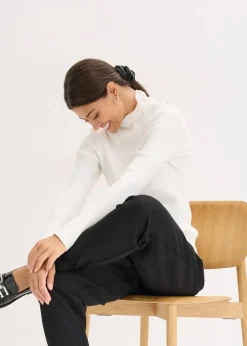 Femme bonprix Maille|Pulls & Gilets|Pull côtelé en viscose mélangée fluide