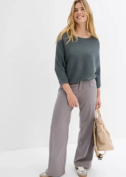 Femme bonprix Maille|Pulls & Gilets|Pull côtelé oversize