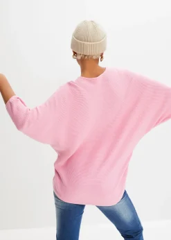 bonprix Pull côtelé oversize|Femme Maille|Pulls & Gilets