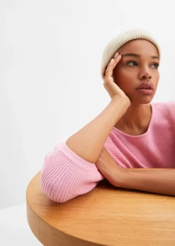 bonprix Pull côtelé oversize|Femme Maille|Pulls & Gilets