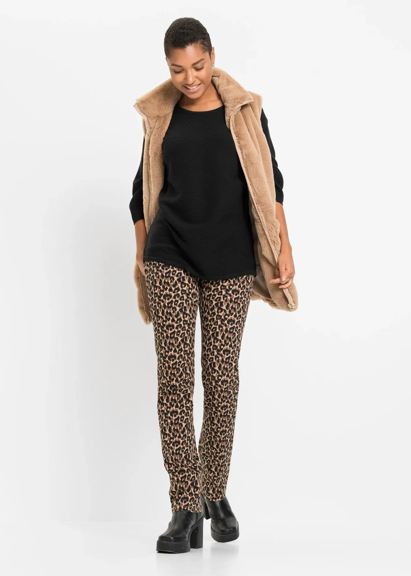 Femme bonprix Maille|Pulls & Gilets|Pull côtelé oversize