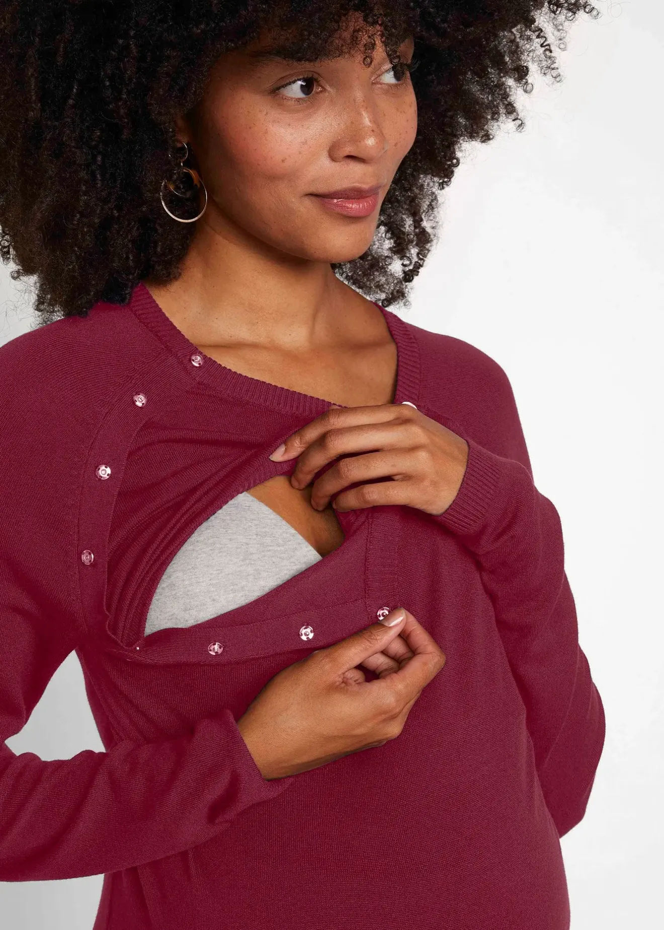 Femme bonprix Femme Enceinte|Pull de grossesse et d’allaitement en fine maille