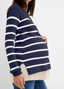 Femme bonprix Femme Enceinte|Pull de grossesse et d’allaitement en maille légère