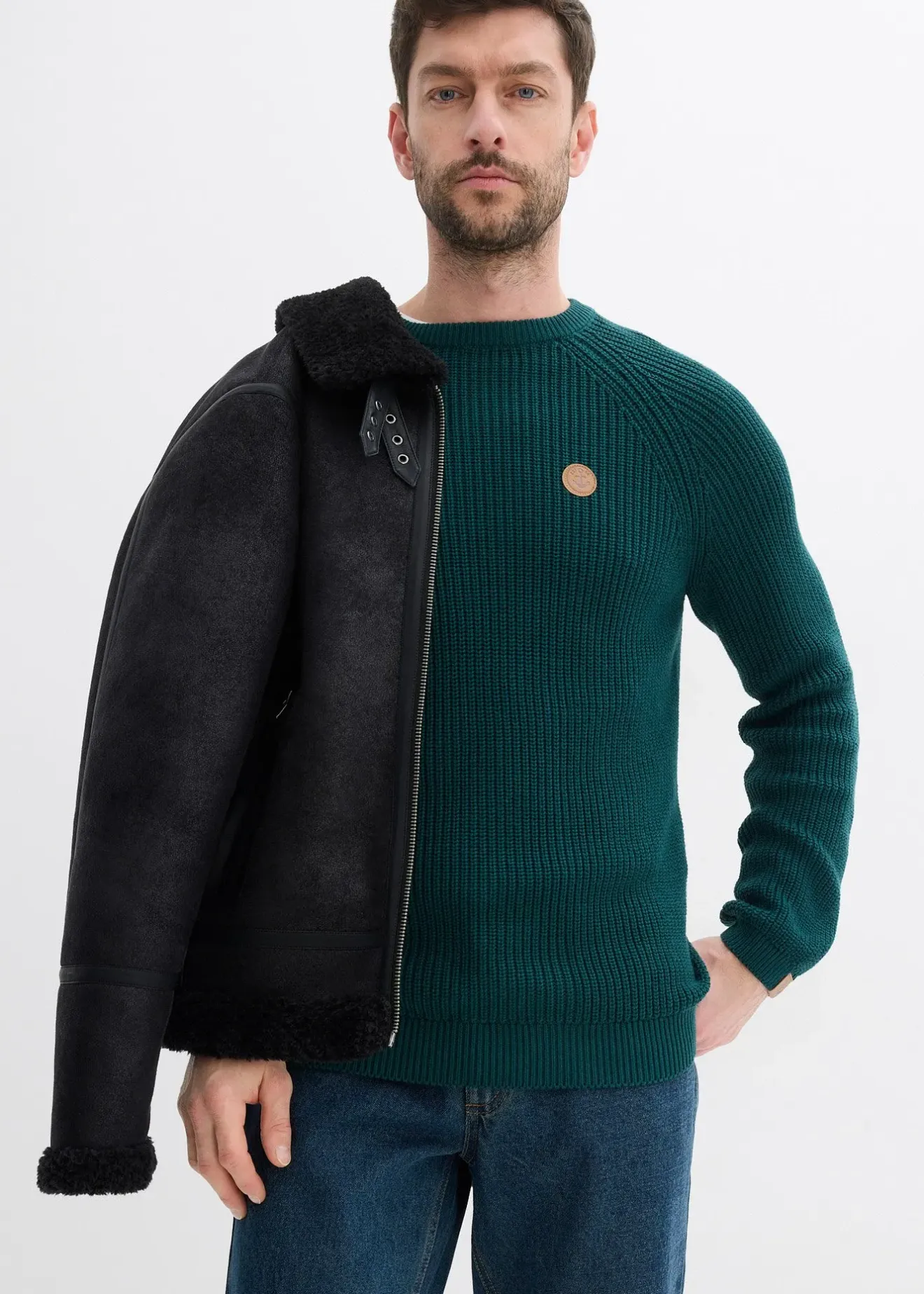 Homme bonprix Pulls & Gilets|Pull doux à col rond