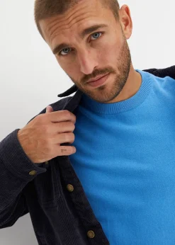 Homme bonprix Pulls & Gilets|Pull doux en fine maille de coton majoritaire