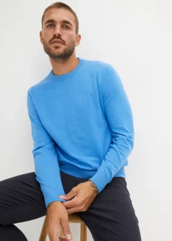 Homme bonprix Pulls & Gilets|Pull doux en fine maille de coton majoritaire