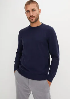 bonprix Pull doux en fine maille de coton majoritaire|Homme Pulls & Gilets