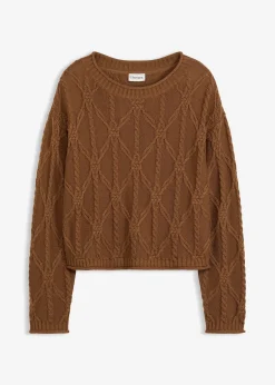 bonprix Pull en coton mélangé|Femme Maille|Pulls & Gilets