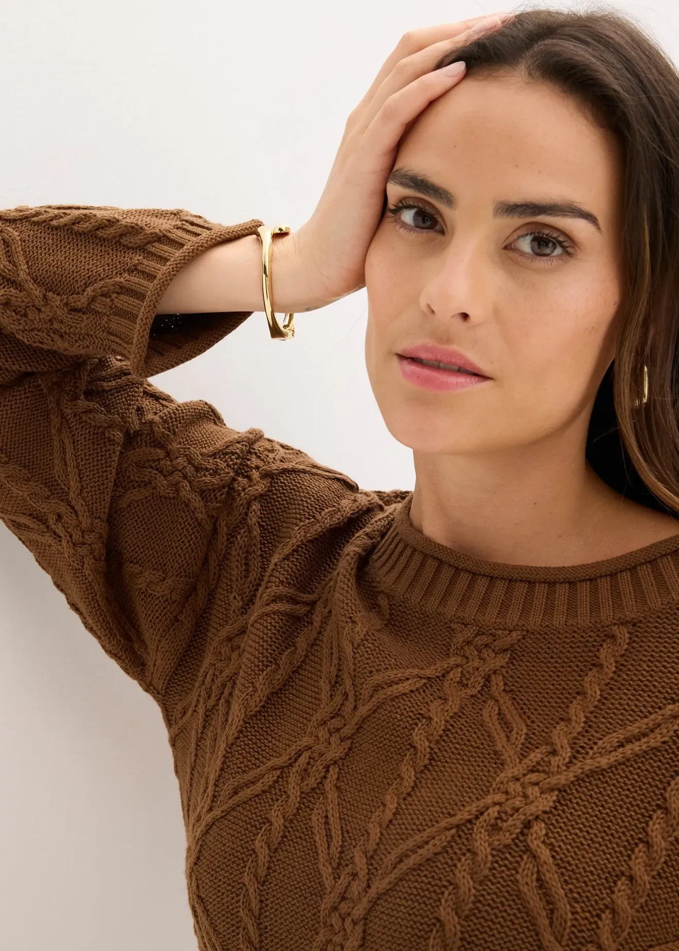 bonprix Pull en coton mélangé|Femme Maille|Pulls & Gilets