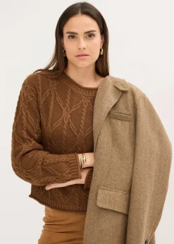 bonprix Pull en coton mélangé|Femme Maille|Pulls & Gilets