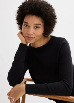 Femme bonprix Maille|Basiques|Pull en fine maille