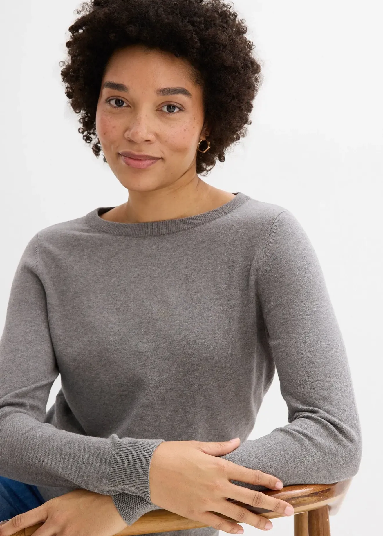 Femme bonprix Maille|Basiques|Pull en fine maille