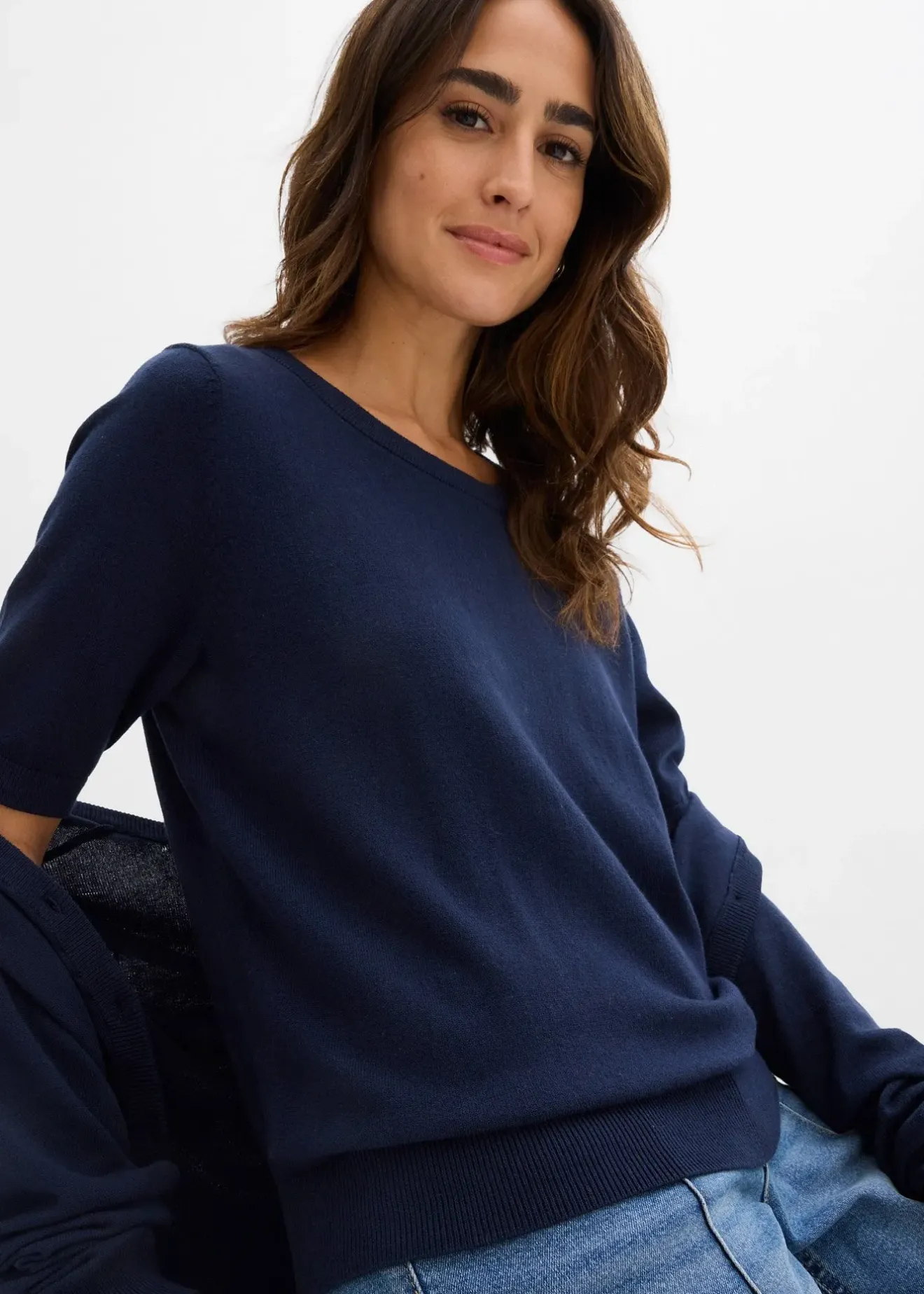 Femme bonprix Maille|Basiques|Pull en fine maille