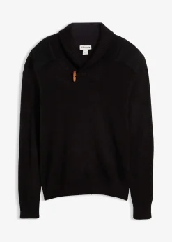 Homme bonprix Pulls & Gilets|Pull en fine maille à col châle