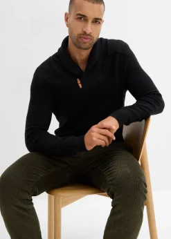 Homme bonprix Pulls & Gilets|Pull en fine maille à col châle