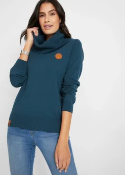 Femme bonprix Maille|Pulls & Gilets|Pull en fine maille à col boule