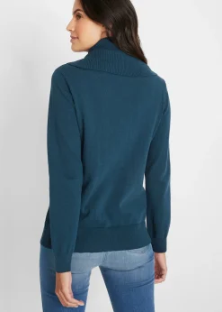 Femme bonprix Maille|Pulls & Gilets|Pull en fine maille à col boule