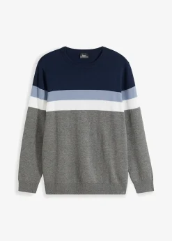 bonprix Pull en fine maille 100% coton|Homme Pulls & Gilets