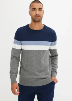 bonprix Pull en fine maille 100% coton|Homme Pulls & Gilets