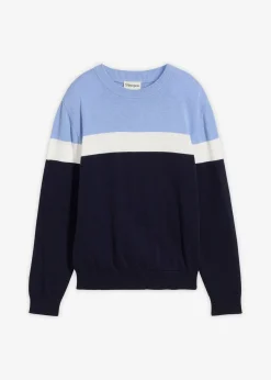 bonprix Pull en fine maille 100% coton|Enfant Vêtements Enfant|Garçons 9-16 Ans·Pulls & Sweats