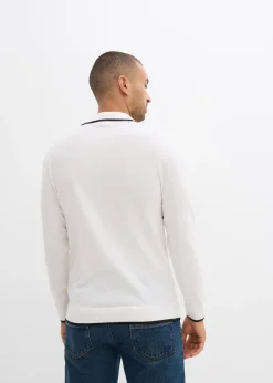 Homme bonprix Pulls & Gilets|Pull en fine maille à détails contrastants