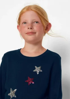 Enfant bonprix Vêtements Enfant|Filles 9-16 Ans·Pulls & Sweats|Pull en fine maille à sequins
