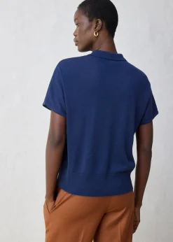 Femme bonprix Maille|Premium|Pull en fine maille avec col polo