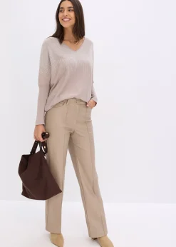 bonprix Pull en fine maille avec strass|Femme Maille|Pulls & Gilets