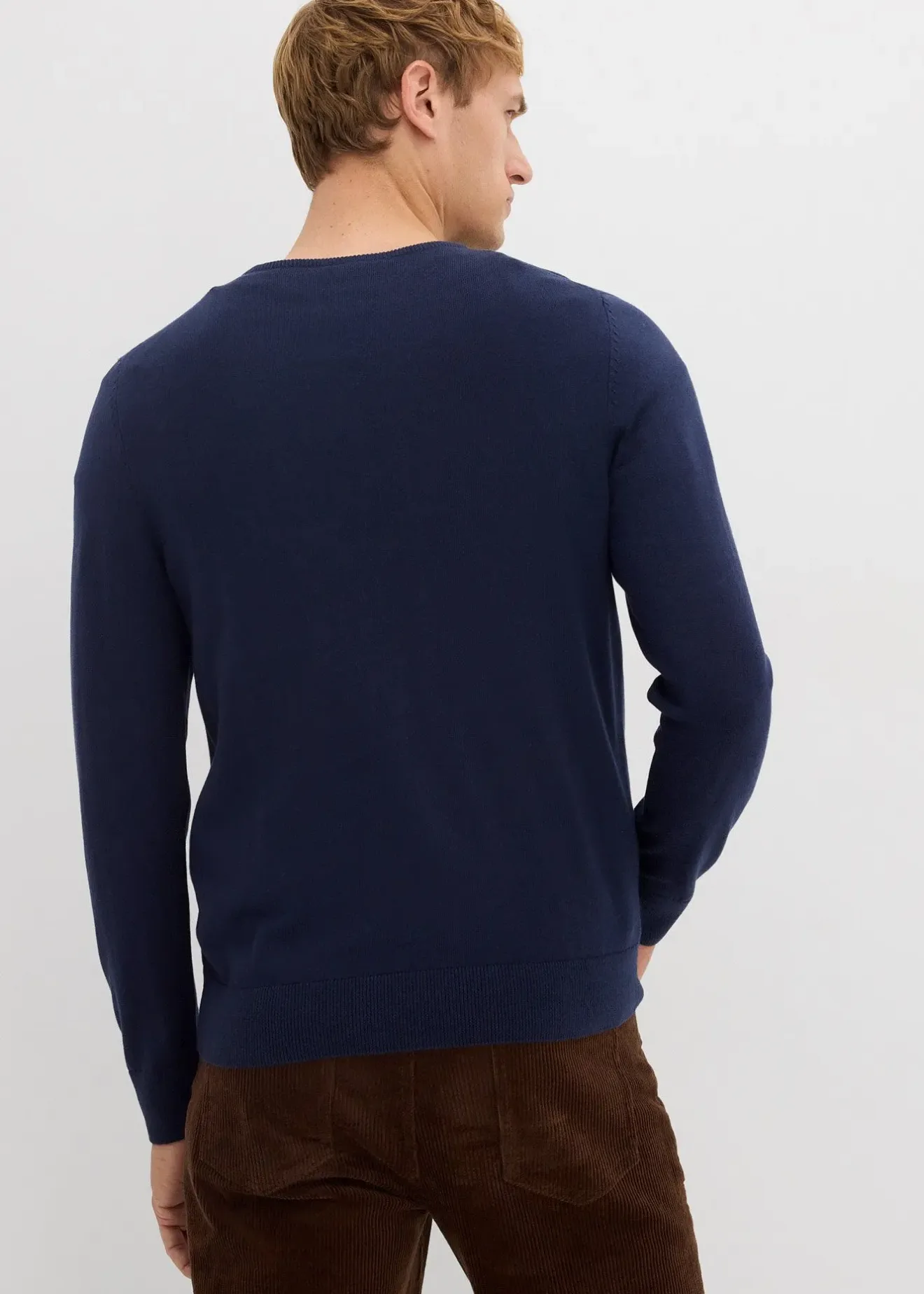 Homme bonprix Pulls & Gilets|Pull en fine maille avec laine mérinos