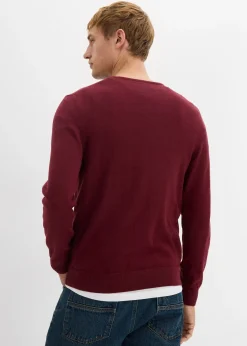 bonprix Pull en fine maille avec laine mérinos|Homme Pulls & Gilets