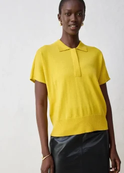 bonprix Pull en fine maille avec col polo|Femme Maille|Premium