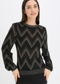 Femme bonprix Maille|Pulls & Gilets|Pull en fine maille brillante