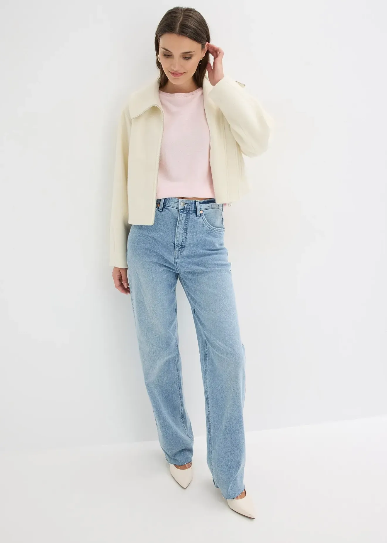 bonprix Pull en fine maille de coton mélangé|Femme Maille|Pulls & Gilets