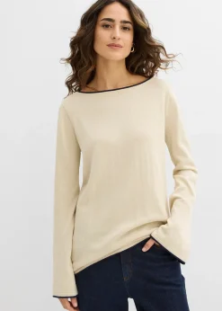 Femme bonprix Maille|Pulls & Gilets|Pull en fine maille de coton mélangé