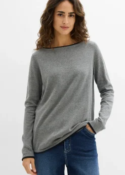 Femme bonprix Maille|Pulls & Gilets|Pull en fine maille de coton mélangé