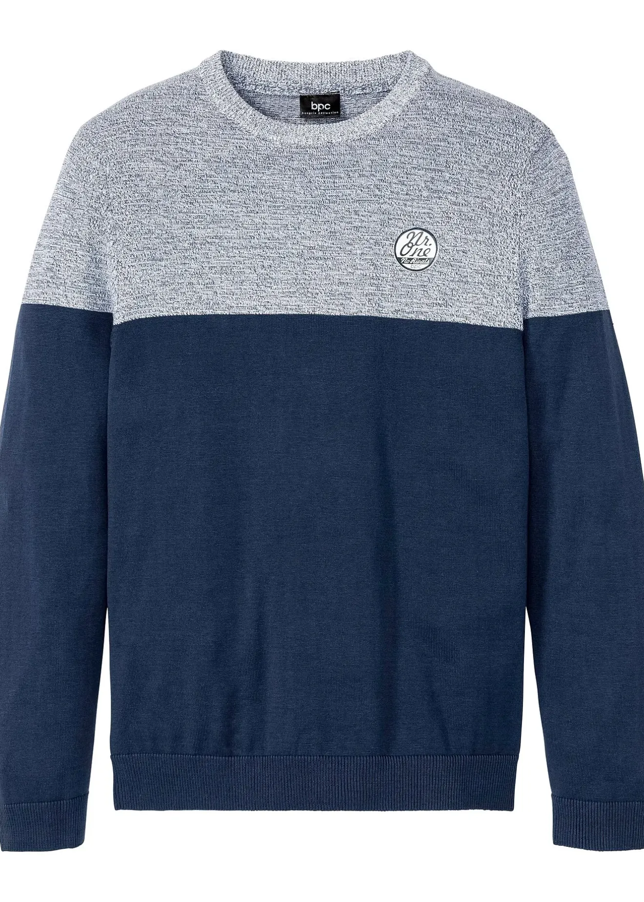 Homme bonprix Pulls & Gilets|Pull en fine maille effet color block