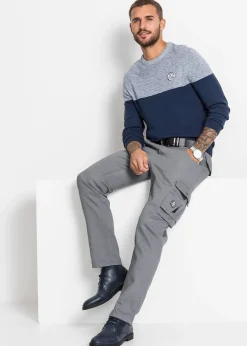 Homme bonprix Pulls & Gilets|Pull en fine maille effet color block