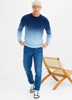 bonprix Pull en fine maille, effet dégradé|Homme Pulls & Gilets