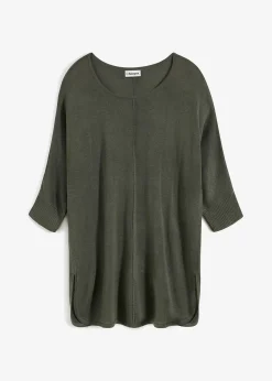 bonprix Pull en fine maille manches 3/4|Femme Maille|Pulls & Gilets