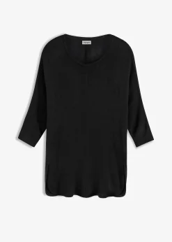 Femme bonprix Maille|Pulls & Gilets|Pull en fine maille manches 3/4